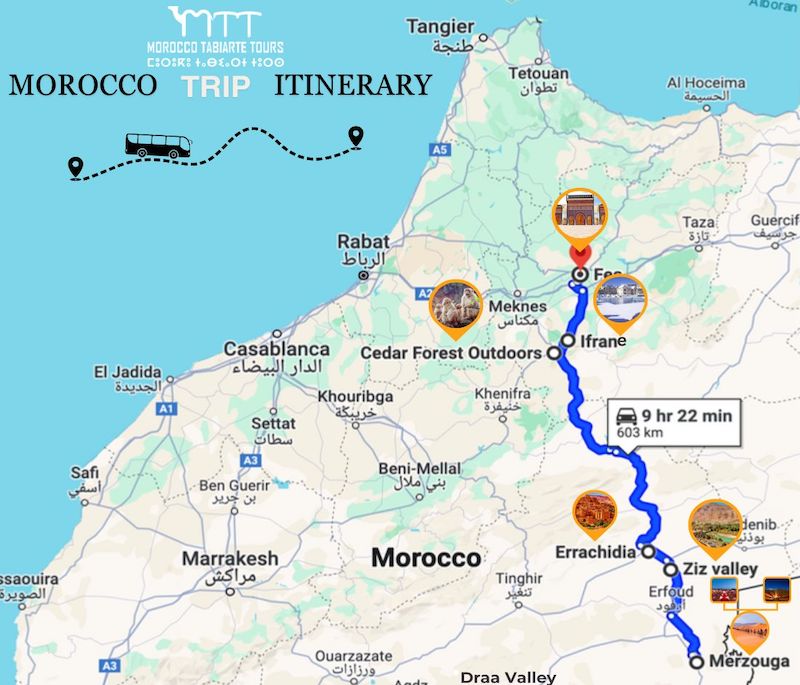 Ultimate 3 Days Morocco Itinerary: Errachidia to Fes Desert Adventure