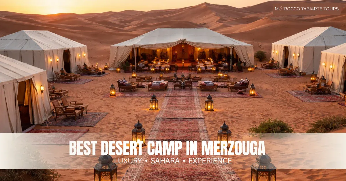Best Desert Camp in Merzouga Sahara Best desert camp in Merzouga surrounded by the golden dunes of Erg Chebbi