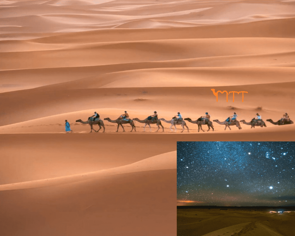 Merzouga desert, one of the top destinations to visit in Morocco